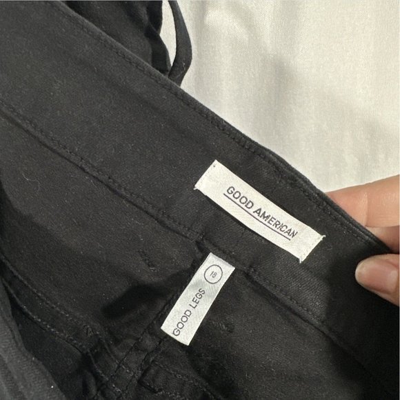 NEW‎ $129 Good American [ 18 ] Good Legs High Rise Skinny Jeans in Black - Picture 9 of 13